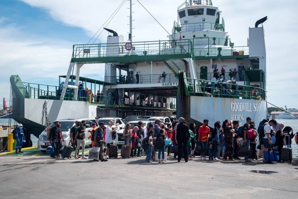 All travellers, including passengers (in vehicles via ro-ro ferry terminals) are subjected to immigration checks. - Bernama Photo