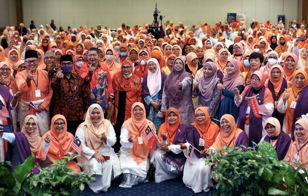 Amanah leaders at National Amanah Convention 2022 held in Seremban