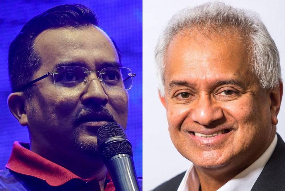  Datuk Asyraf Wajdi Dusuki (left) and Tan Sri Thommy Thomas