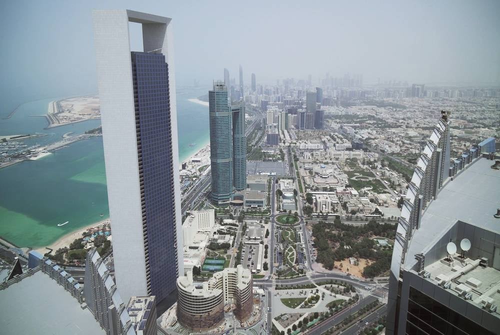 Beautiful top view of the Abu Dhabi, United Arab Emirates - 123RF