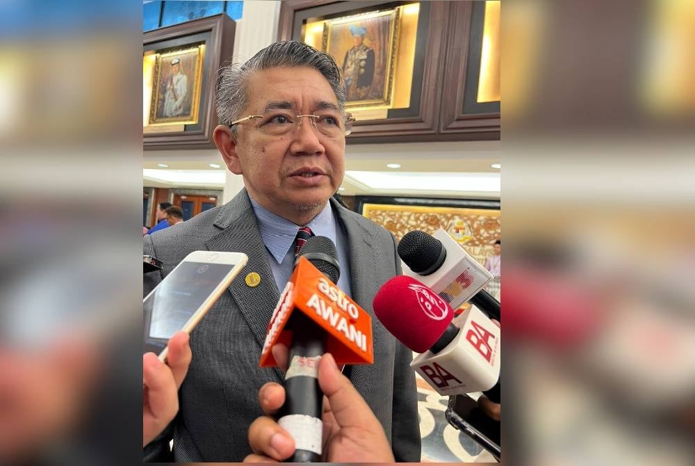 Datuk Seri Salahuddin Ayub when met at the Parliament lobby after the 2023 Budget tabling on Friday.