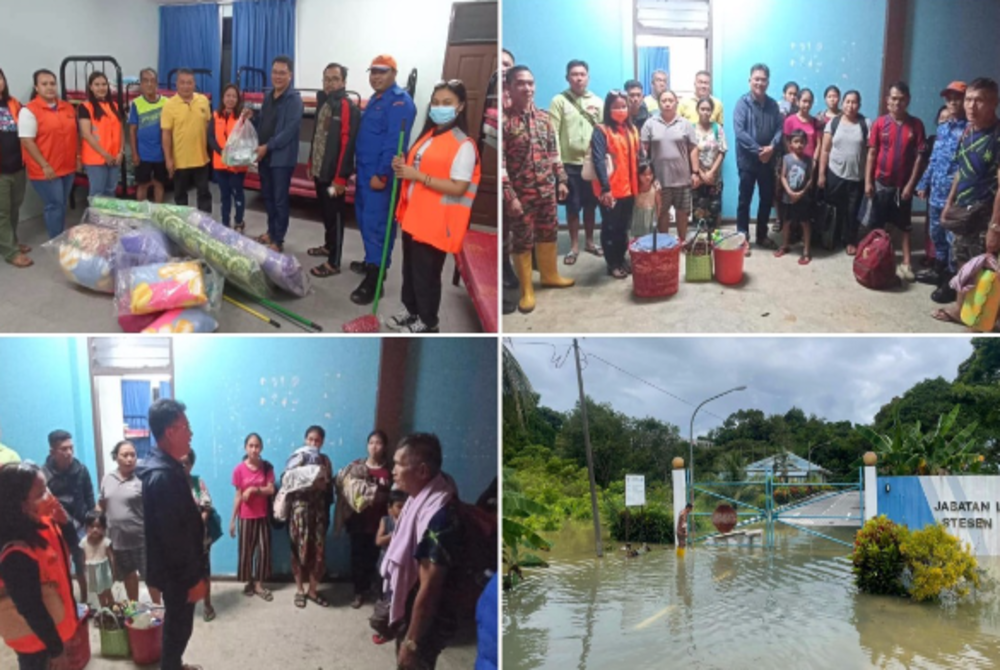 The evacuees at a relief centre (PPS) in Kapit - BERNAMA