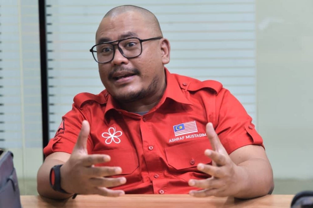 Bersatu youth wing information chief Ashraf Mustaqim Badrul Munir 