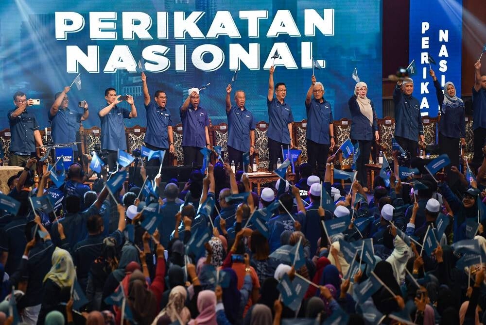 PN chairman Tan Sri Muhyiddin Yassin says the final list of candidates who will contest will be decided by the central leadership in line with the distribution of seats of PN component parties- Bernama pic