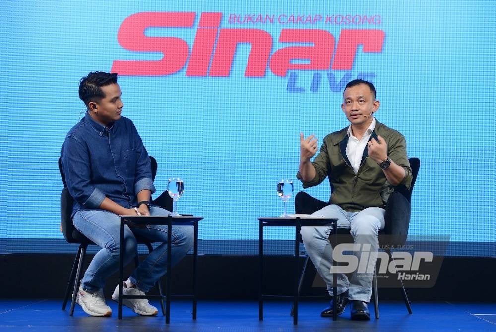 The Sinar Live program titled "Challenges and the Future of Education" with former Minister of Education Dr Maszlee Malik which took place at the Karangkraf Group Complex on Tuesday. - Photo by Sinar Harian MOHD HALIM ABDUL WAHID
