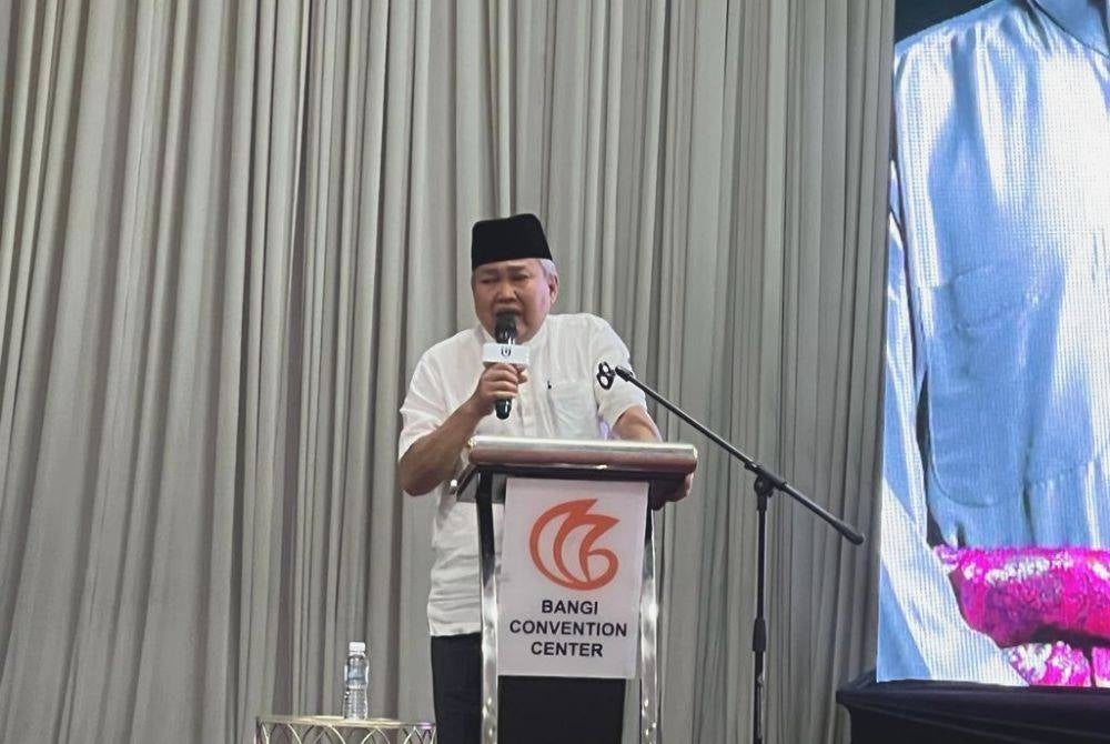 Ibrahim Ali during Pejuang candidates announcement ceremony held at Bangi Convention Centre, here, on Wednesday.