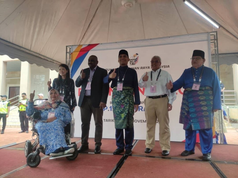 Putrajaya candidates Datuk Seri Tengku Adnan Tengku Mansor (BN), Datuk Dr Mohd Radzi Md Jidin (PN), Dr Noraishah Mydin Abdul Aziz (PH) and Mohd Rosli Ramli (Pejuang).