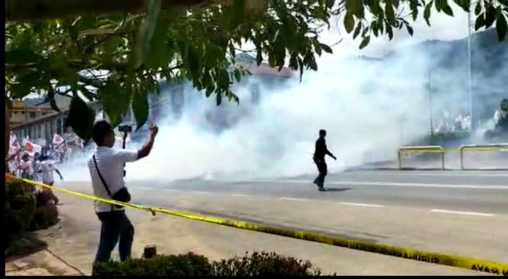 A screenshot of one of the viral videos on social media. 