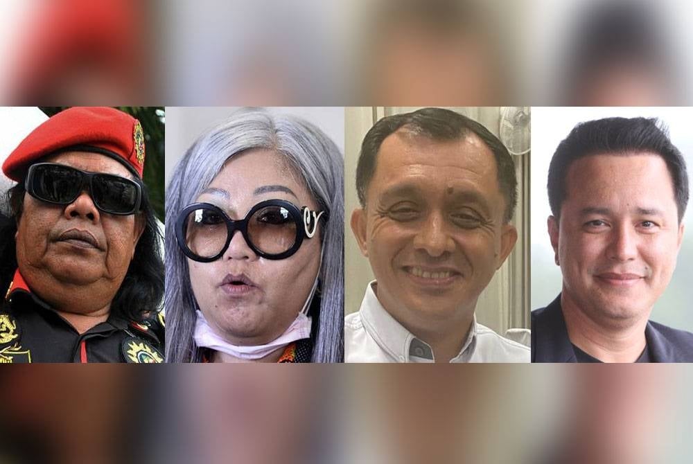 From left: Abdul Rani Kulup, Siti Kasim, Ahmad Idham, Eizlan