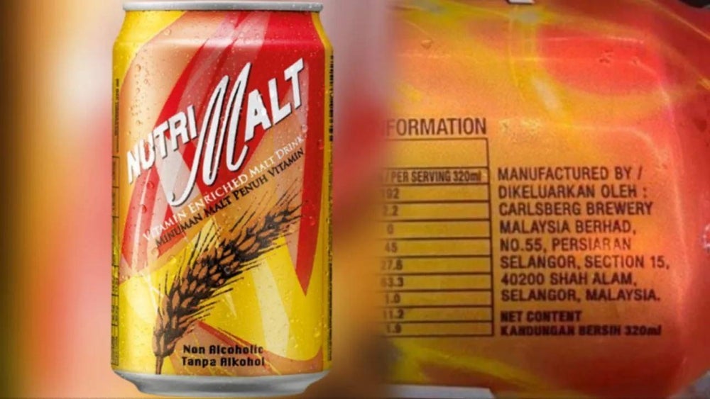 Nutri Malt drink produced by Carlsberg Brewery Malaysia Berhad - Facebook Photo