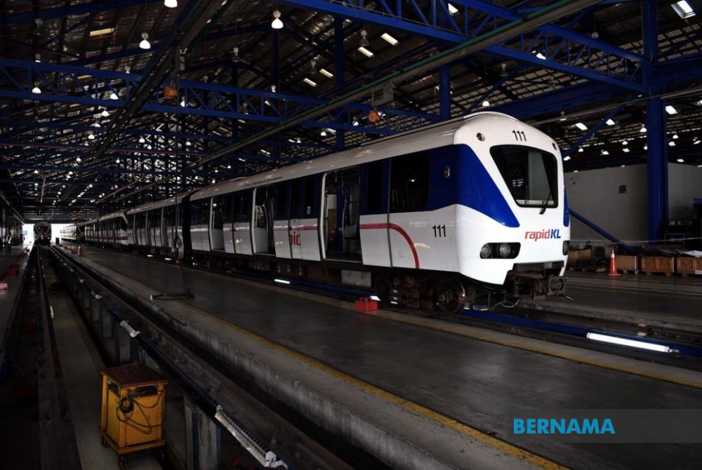 Kelana Jaya LRT line. Bernama pic