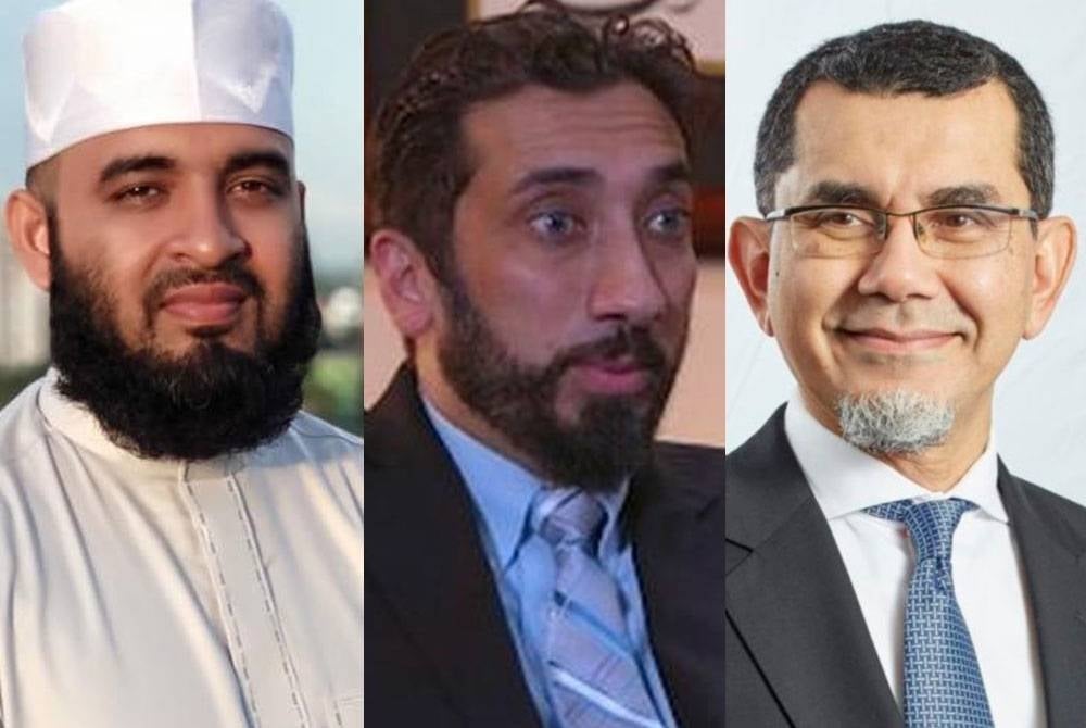 From the left: Shaykh Mizanur, Nouman and Syed Zainal Abidin.