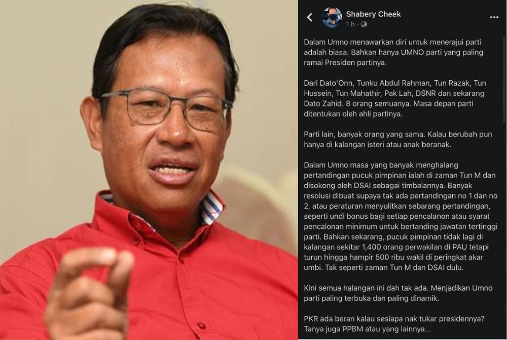 Ahmad Shabery and his Facebook post on Thursday.