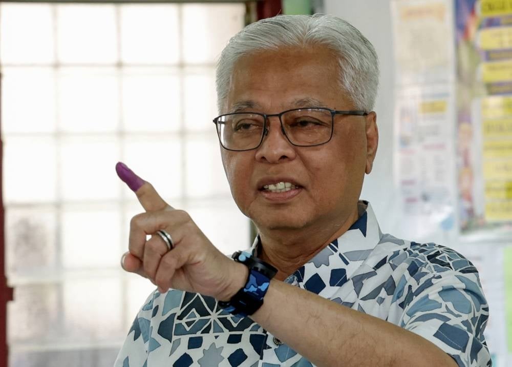 Caretaker Prime Minister Datuk Seri Ismail Sabri Yaakob after voting in the 15th General Election. - BERNAMA