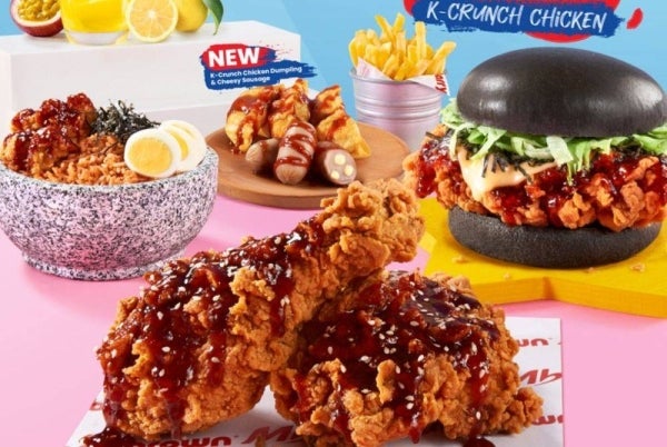 Succulent crispy chicken coated with tantalisingly sweet and spicy Gangjeong sauce in the K-Crush menu.