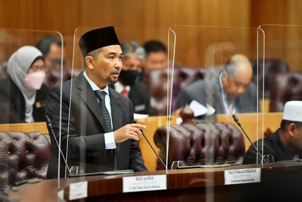 Sulaiman while debating the 2023 Supply Bill during the State Assembly at Wisma Darul Iman, on Tuesday.