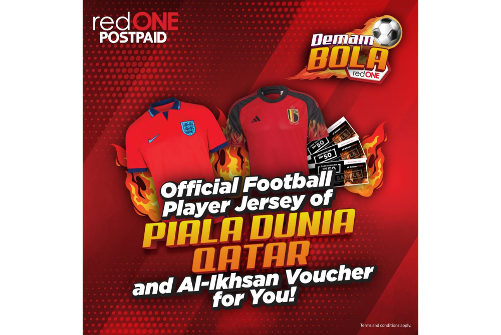 redONE offers voucher and jersey for consumers who signed up for the selected redONE Postpaid plans until Dec 31