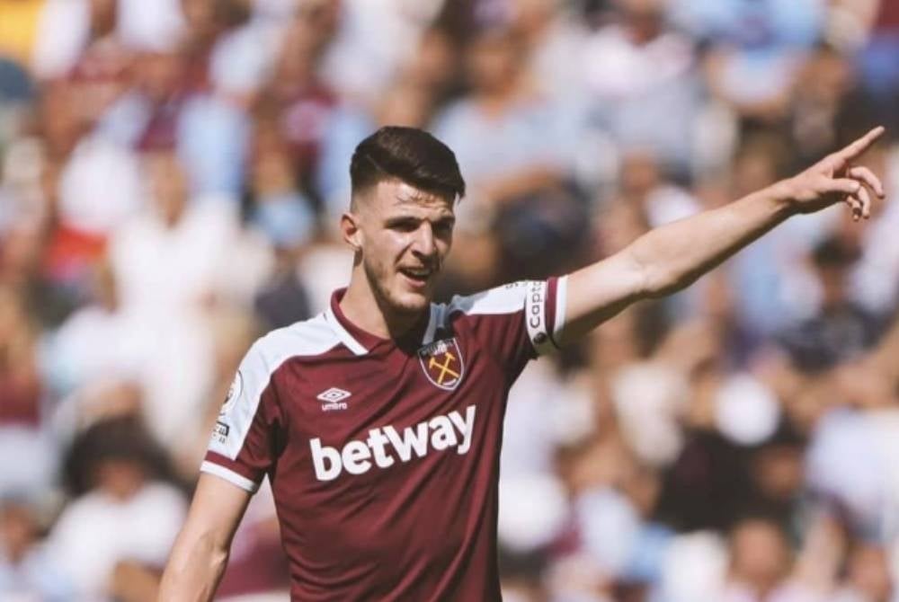 England midfielder Declan Rice - Declan Rice Facebook