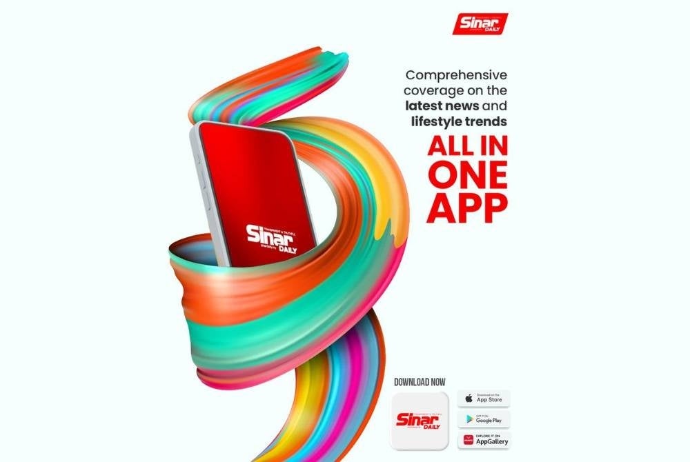 The Sinar Daily news mobile app is available for download on Google Playstore and iOS. 