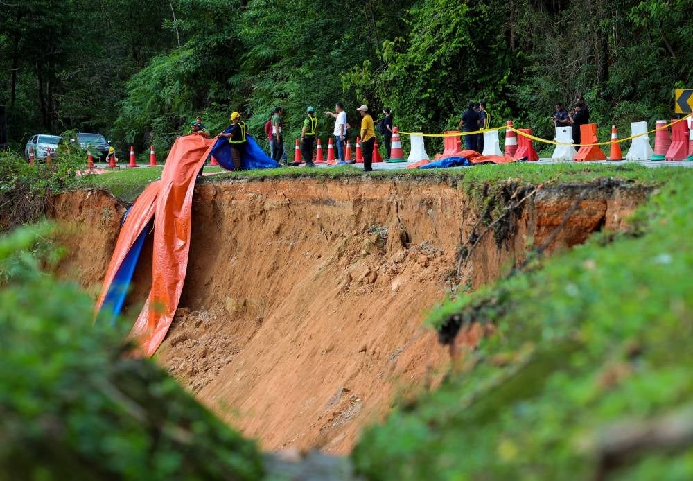 The slope near Father's Organic Farm. Photo by Bernama