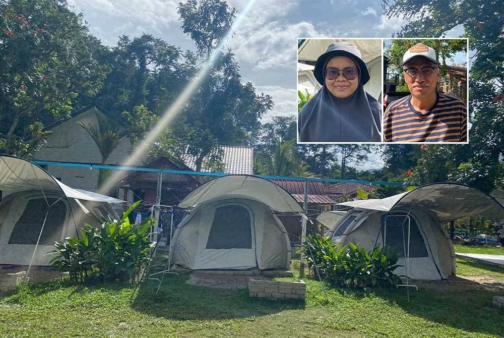 Homestay owners suffer losses with last minute cancellations. (Inset: Hasnah (left, Kamal)