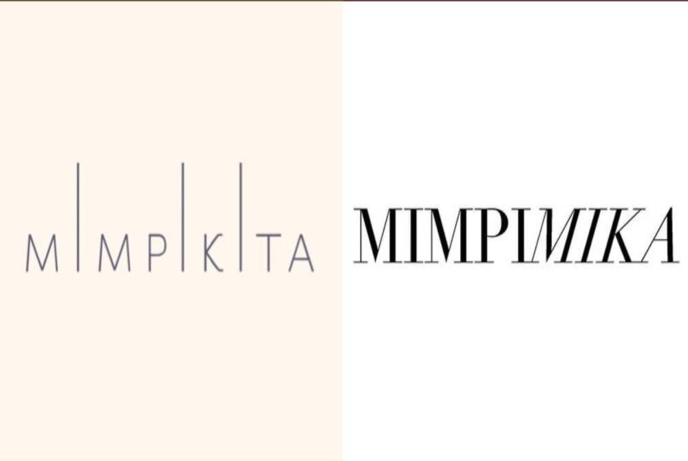 Local brands with audibly resembling names, Mimpikita and Mimpimika's logos - Twitter