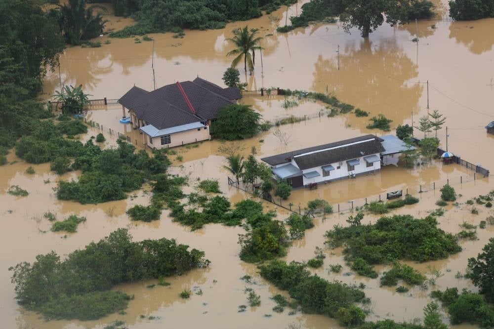 Flood situation in Marang Terengganu - Photo: BERNAMA
