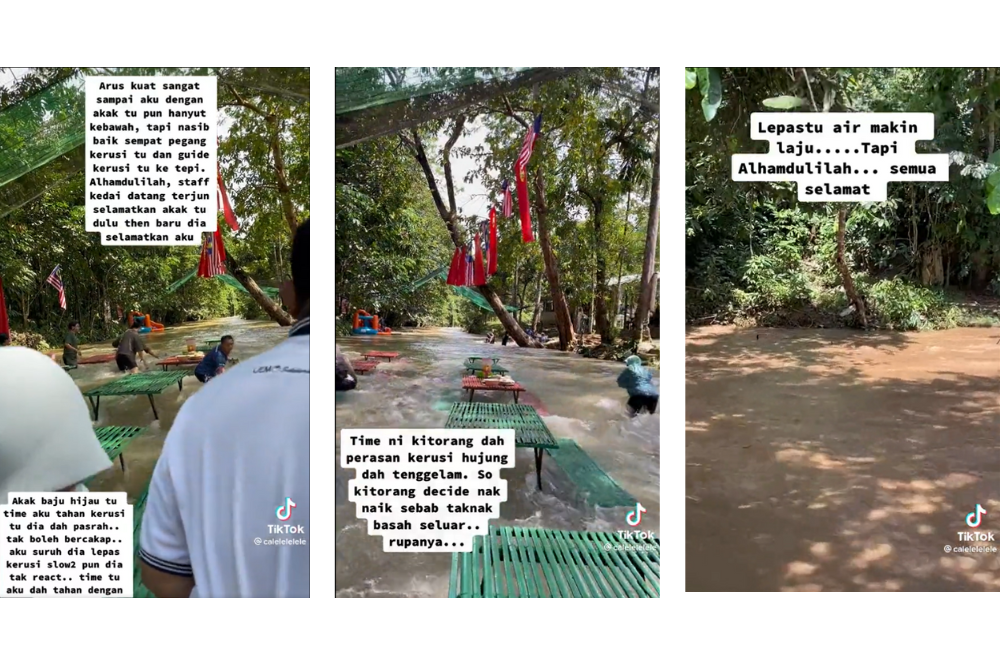  A horrific video showing local people who are facing the headwater phenomenon at Rimba Cafe Kuala Kedua, Baling, Kedah, went viral on social media.