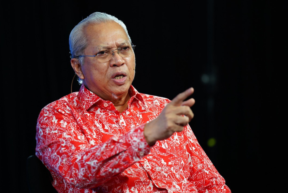 Tan Sri Annuar Musa during the Sinar Live programme. - Pix by HALIM ABDUL WAHID