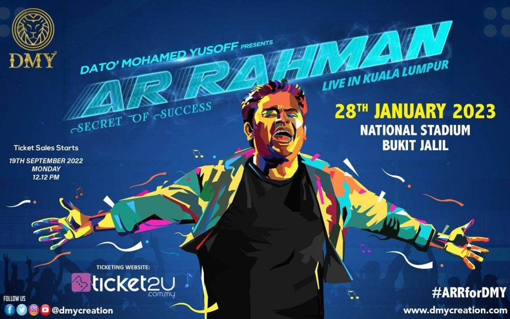 After a gap of six years, the Oscar Award winner is slated to perform at the Stadium Bukit Jalil on Jan 28, next year.