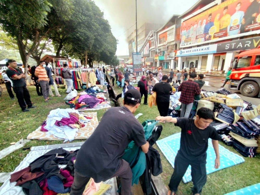 Jakel's workers brought out the items that had been saved.