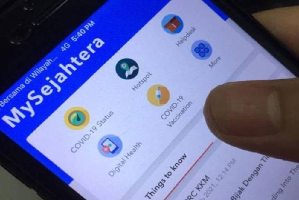 From now on the reporting and monitoring of asymptomatic Covid-19 patients will be done through the MySejahtera platform