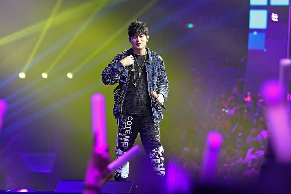 Jay Chou performing during the 2018 Tmall 11:11 Global Shopping Festival gala in Shanghai. AFP FILE PIX