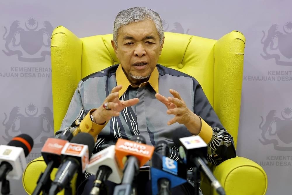 Rural and Regional Development minister Ahmad Zahid Hamidi - BERNAMA