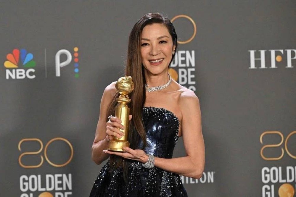 The 60-year-old actress made history Tuesday after becoming Malaysia's first ever Golden Globe award winner.
