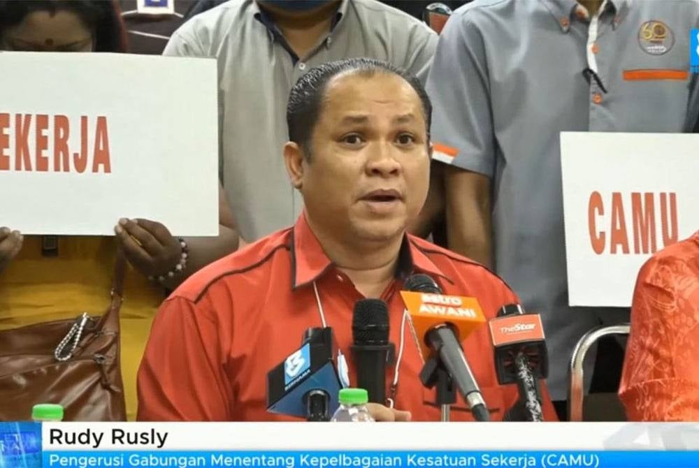 Coalition Against Multiplicity of Unions (Camu) president Rudy Rusly