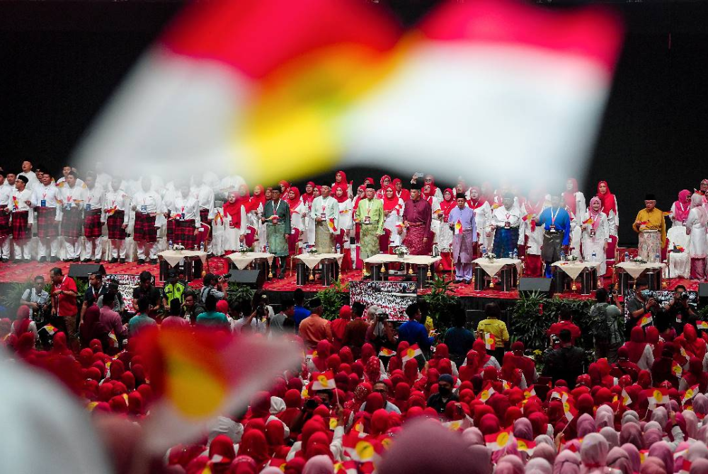The 2022 Umno General Assembly at the Kuala Lumpur World Trade Centre.
