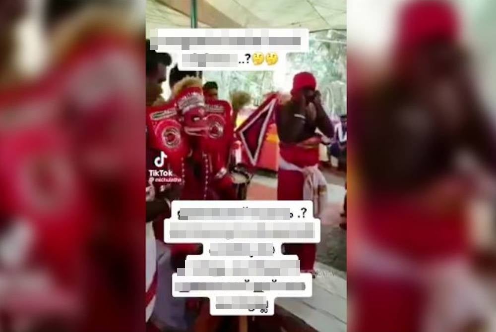 A screenshot of the viral video. 