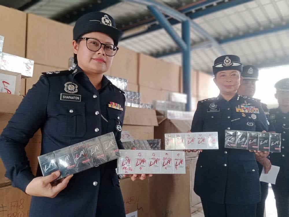 Police seize illegal cigarettes worth more than RM10mil