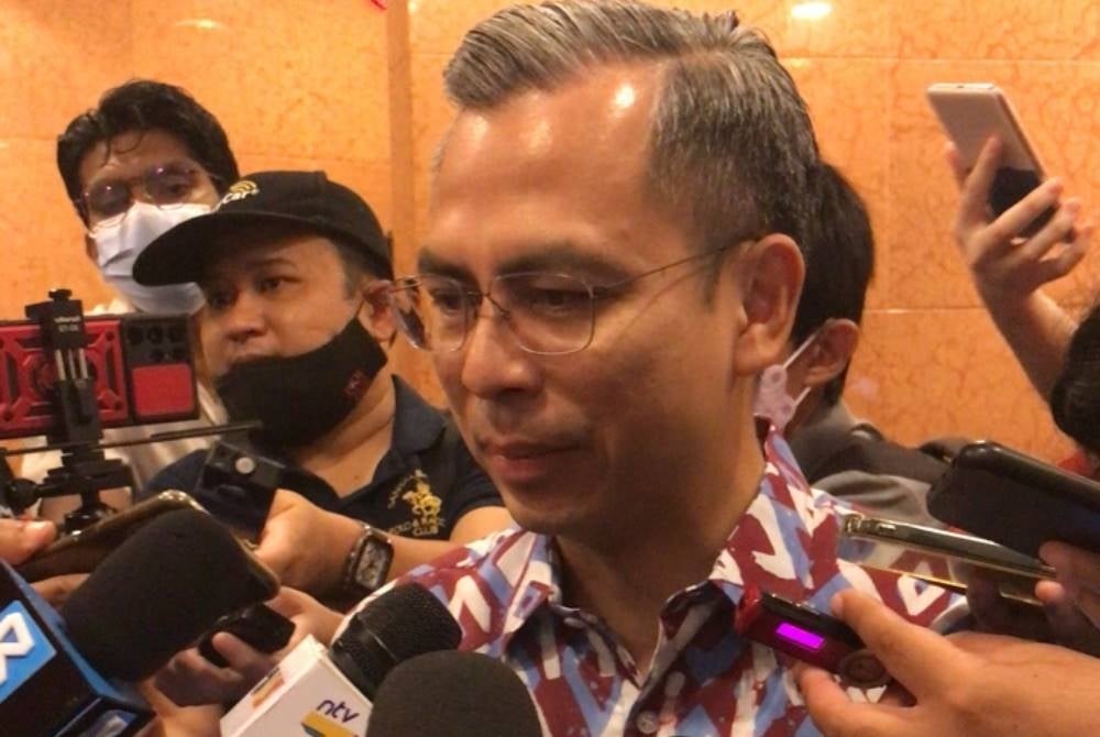 Communications and Digital Minister Fahmi Fadzil during the Chinese New Year Open House organised by MCA today.