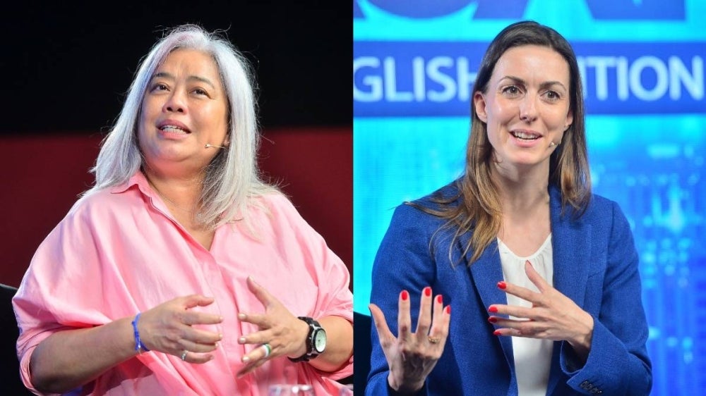 Yayasan Chow Kit Founder Datuk Dr Hartini Zainudin (left) and Unicef Child Protection Chief Saskia Blume (right) speaking as panellist in Sinar Daily's talk show Wacana English Edition.