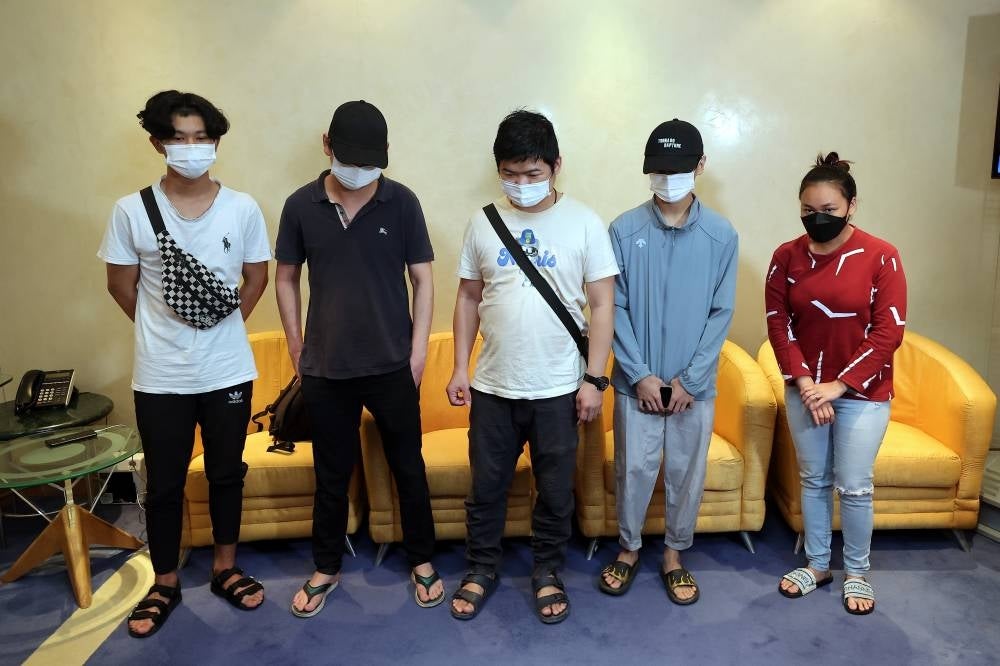 Five more Malaysian citizens, who were victims of a job scam syndicate in Cambodia, arrived at the Kuala Lumpur International Airport (KLIA) today. - BERNAMA