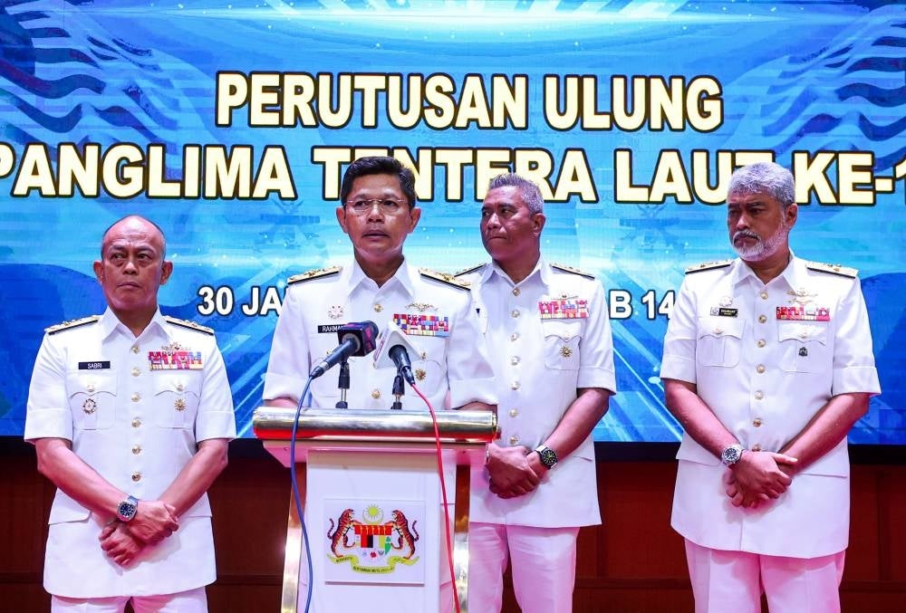 Navy chief Admiral Datuk Abdul Rahman Ayob