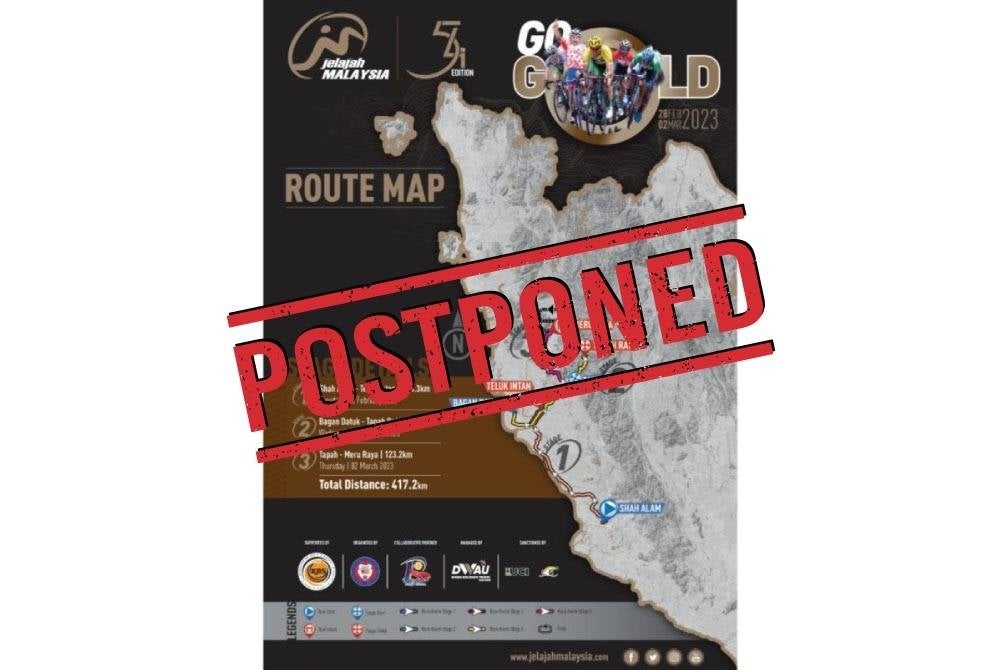 The 54th edition of Asia oldest cycling stage race, the Jelajah Malaysia, has been postponed to May