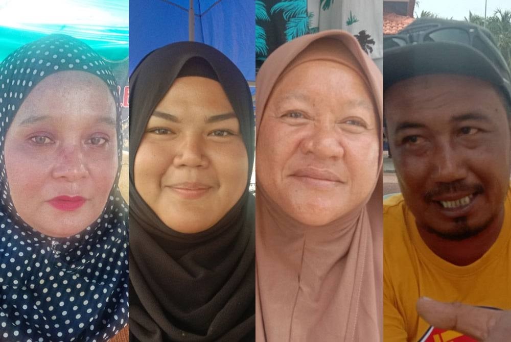 From the left, Salamiah, Roselyza,Suzana and Baderom