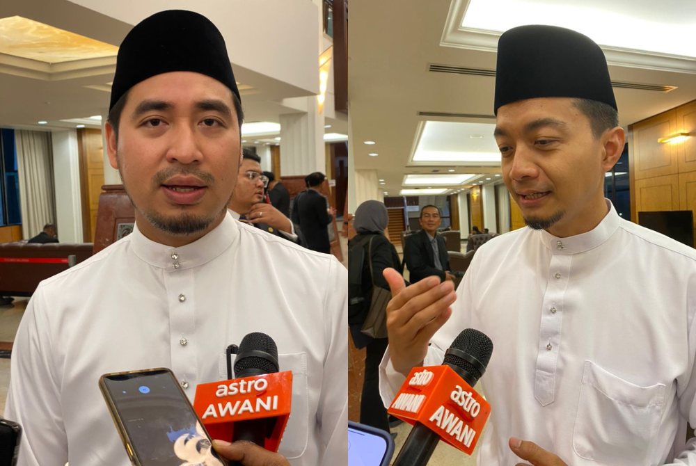  Bersatu Youth Chief Wan Ahmad Faysal Wan Ahmad Kamal (left) and Bachok Member of Parliament Mohd Syahir Che Sulaiman (right) - FILE PIC 