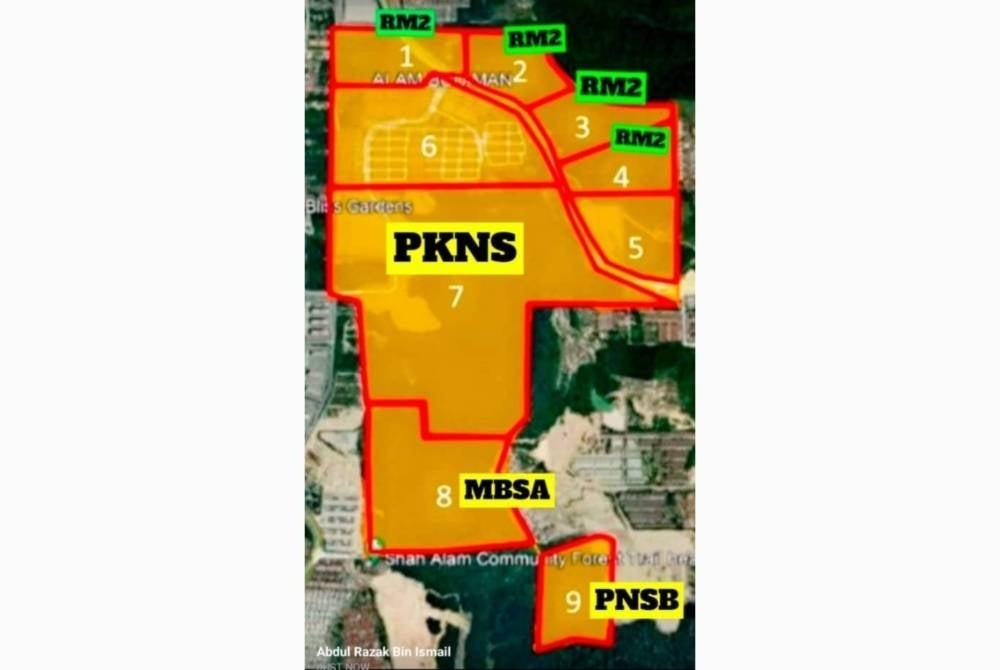 The Selangor State Development Corporation (PKNS)'s planned to develop a 215 from an entire 300 acres Bukit Cherakah Forest Reserve which is 'supposedly' theirs (plot number 7).