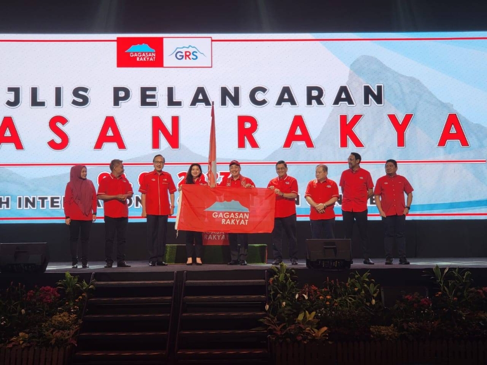 Hajiji launching Gagasan Rakyat in SICC, Kota Kinabalu.