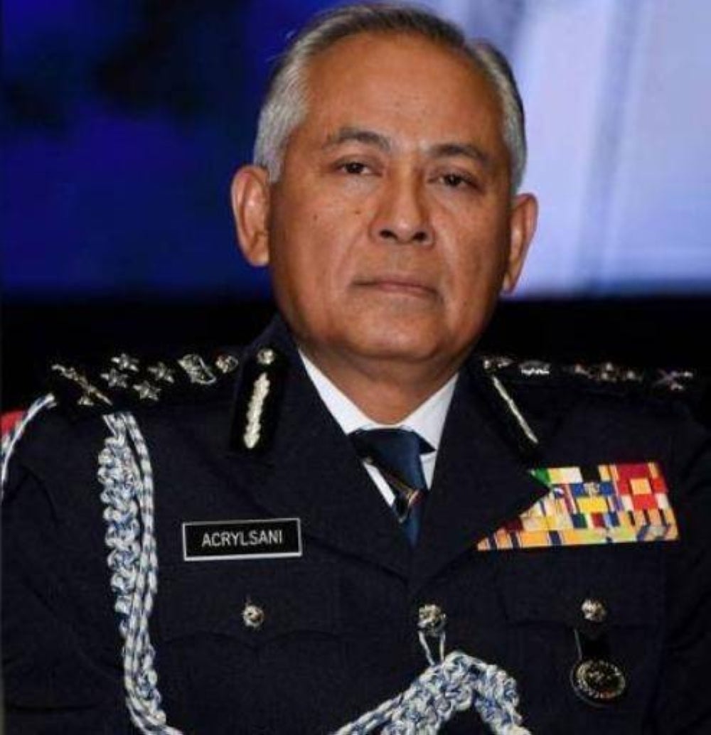 Top cop Datuk Seri Acryl Abdullah Sani