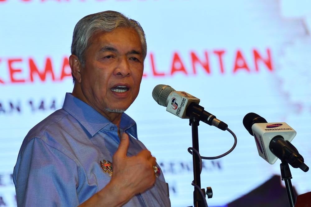 Deputy Prime Minister Datuk Seri Ahmad Zahid Hamidi at the Ramah Mesra programme with Kelantan Kemas staff at the state Culture and Arts Department Auditorium, today. - BERNAMA